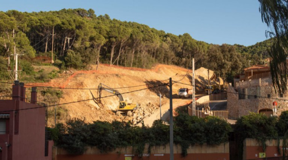 Fotografia cedida per Salvem la cala d'Aiguafreda