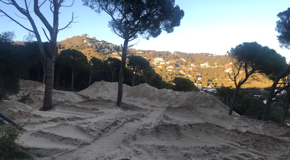 Zona de Montcal, prop d’Aiguablava, on es veuen les dunes naturals en perill. SOS Aiguafreda