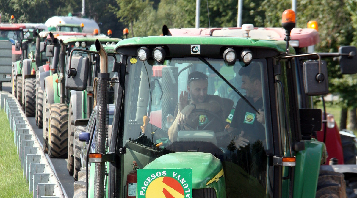 Una tractorada d'Unió de Pagesos. Escolà E. (ACN)