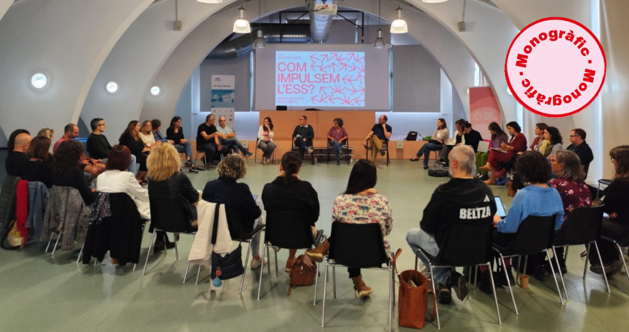 La Xarxa de Municipis per l'Economia Social i Solidària col·labora amb les entitats de l'ESS, com en la jornada coorganitzada per l'Ajuntament de Salt, l'Ateneu Terres Gironines, les Comunalitats del Güell i de Som de Salt.. XMESS